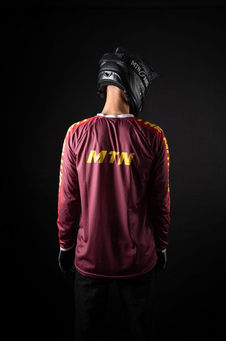 Burgundy Motion MTB Jersey langarm - The Motion Brand Trikot Bike Trikot Langarmshirt Langarmjersey Bike Jersey