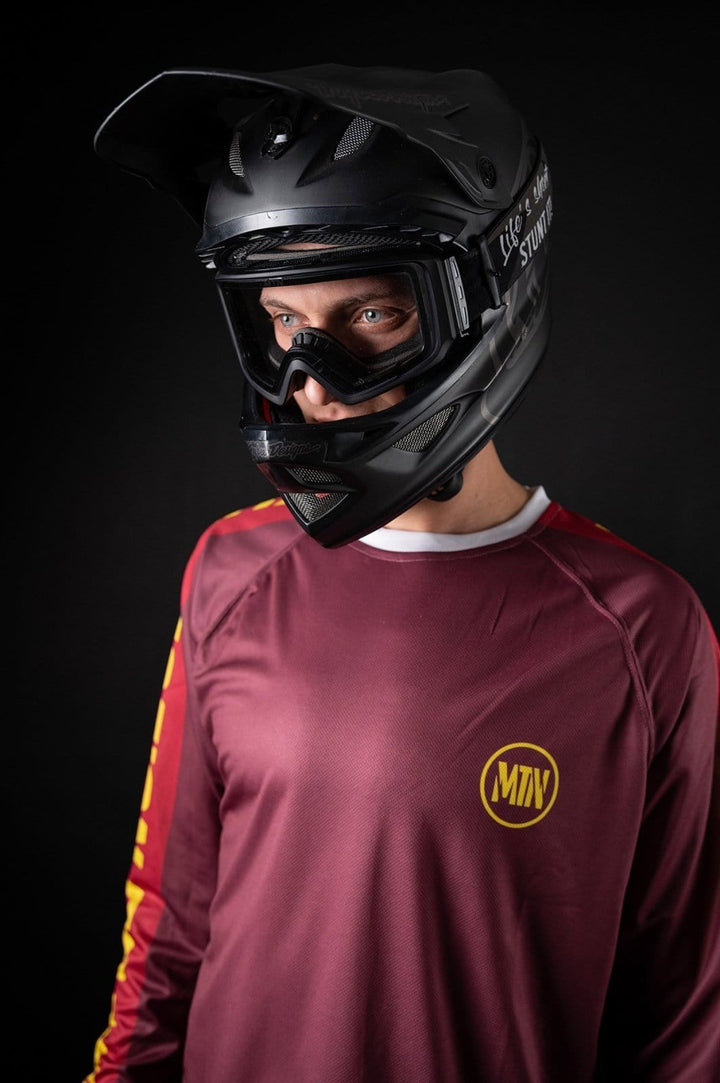 Burgundy Motion MTB Jersey langarm - The Motion Brand Trikot Bike Trikot Langarmshirt Langarmjersey Bike Jersey