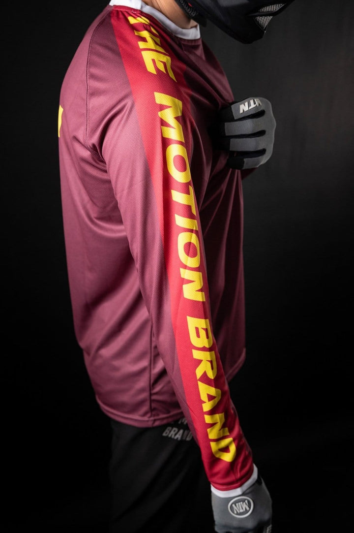 Burgundy Motion MTB Jersey langarm - The Motion Brand Trikot Bike Trikot Langarmshirt Langarmjersey Bike Jersey