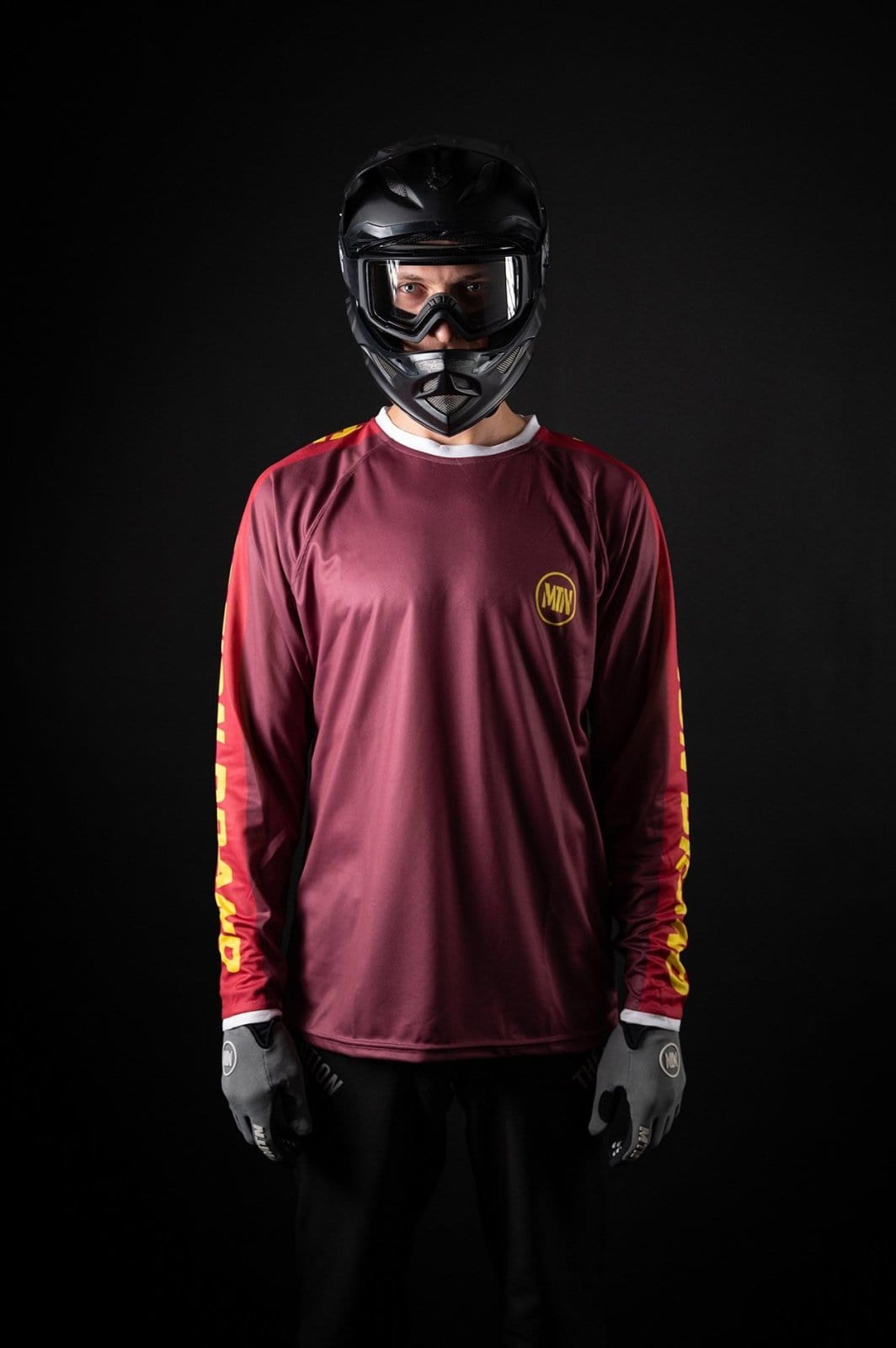 Burgundy Motion MTB Jersey langarm - The Motion Brand Trikot Bike Trikot Langarmshirt Langarmjersey Bike Jersey Lukas Knopf Merch Lukas Knopf Merchandise Life's Short Stunt It