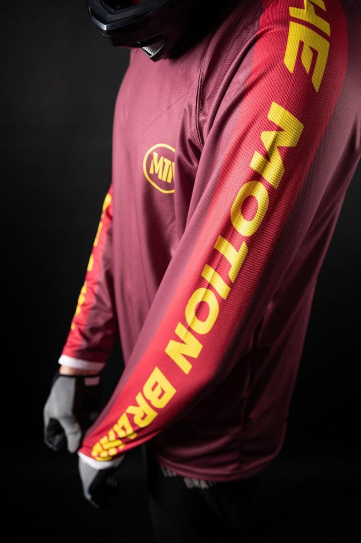 Burgundy Motion MTB Jersey langarm - The Motion Brand Trikot Bike Trikot Langarmshirt Langarmjersey Bike Jersey