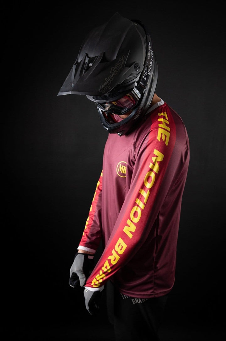 Burgundy Motion MTB Jersey langarm - The Motion Brand Trikot Bike Trikot Langarmshirt Langarmjersey Bike Jersey