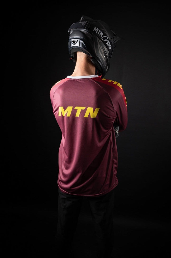 Burgundy Motion MTB Jersey langarm - The Motion Brand Trikot Bike Trikot Langarmshirt Langarmjersey Bike Jersey