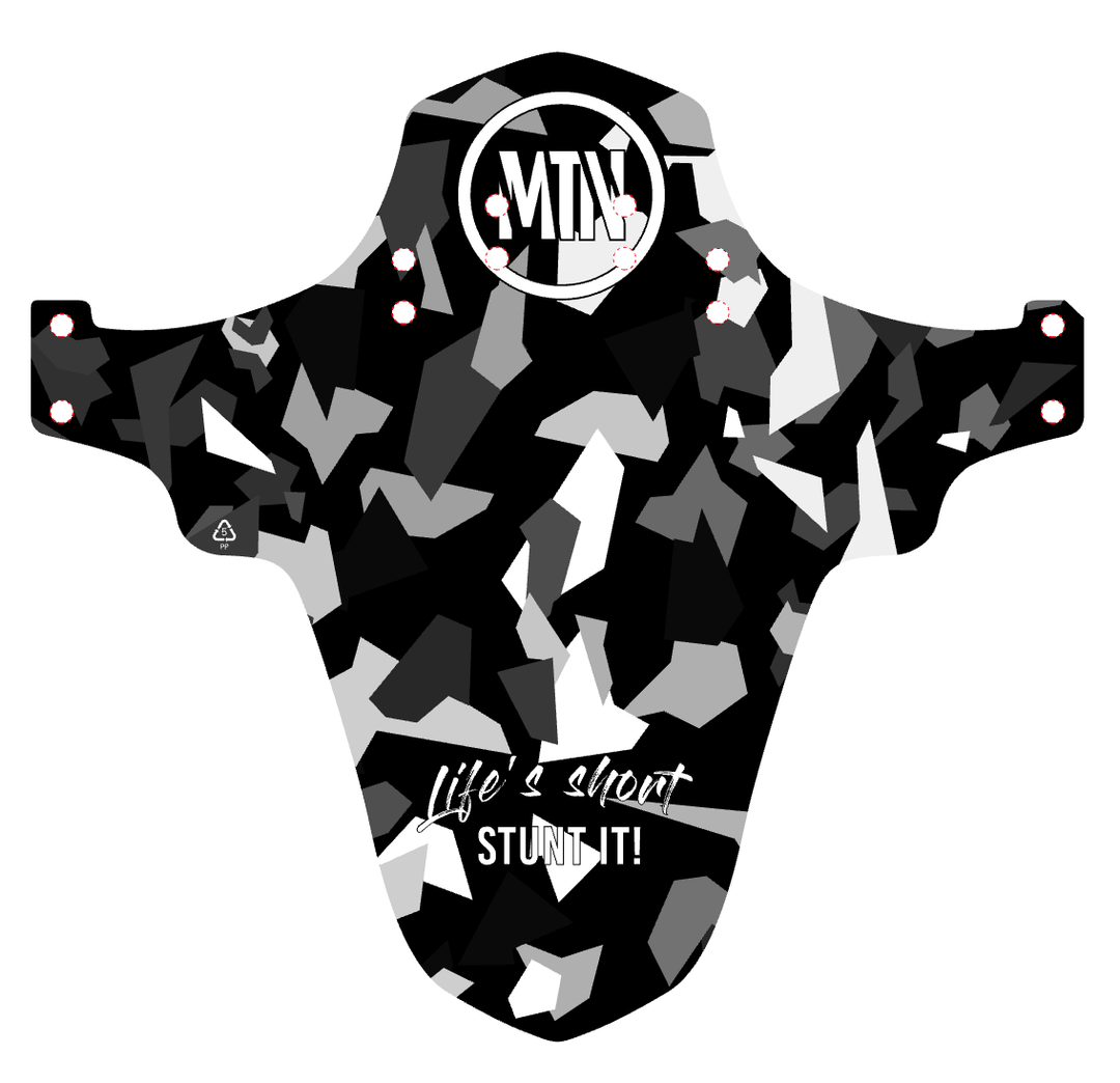 Camo MTB Mudguard (inkl. Kabelbinder) - The Motion Brand Camouflage Schlammschutz Schutzblech Schutz Bike MTB 