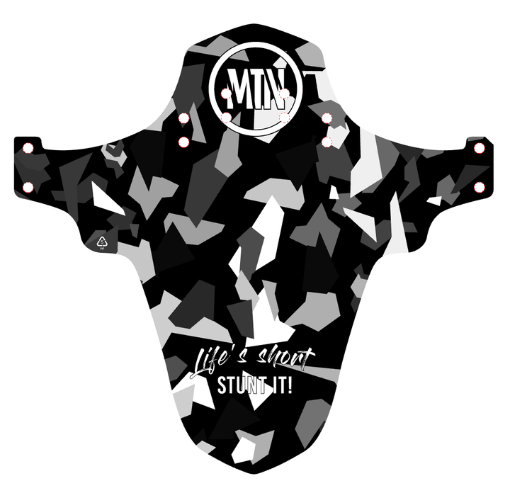 Camo MTB Mudguard (inkl. Kabelbinder) - The Motion Brand Camouflage Schlammschutz Schutzblech Schutz Bike MTB 