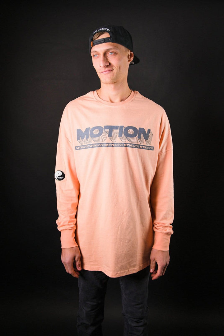 Coral YinYang Longsleeve 2.0 - The Motion Brand Langarmshirt Shirt Langarm FrotteeStick Streetwear Oversized Longsleeve