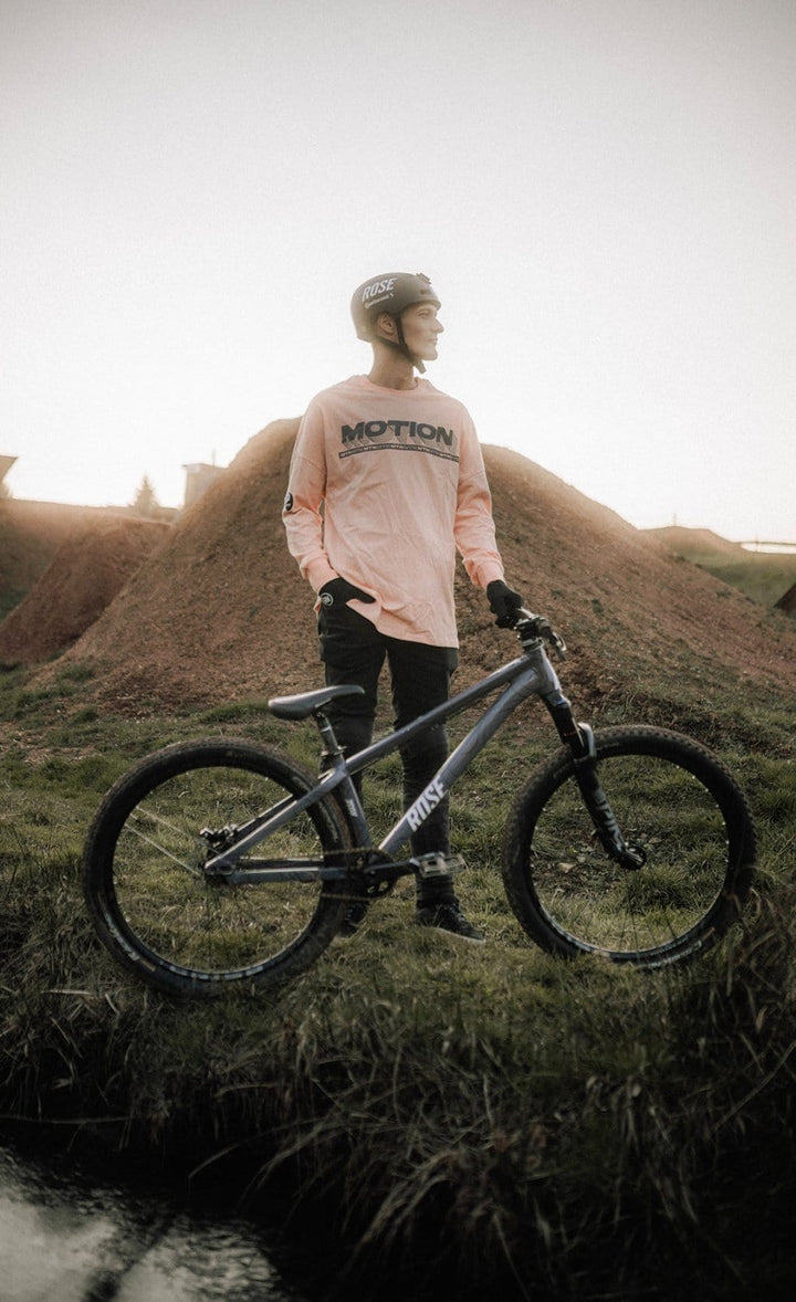 Coral YinYang Longsleeve 2.0 - The Motion Brand Langarmshirt Shirt Langarm FrotteeStick Streetwear Oversized Longsleeve