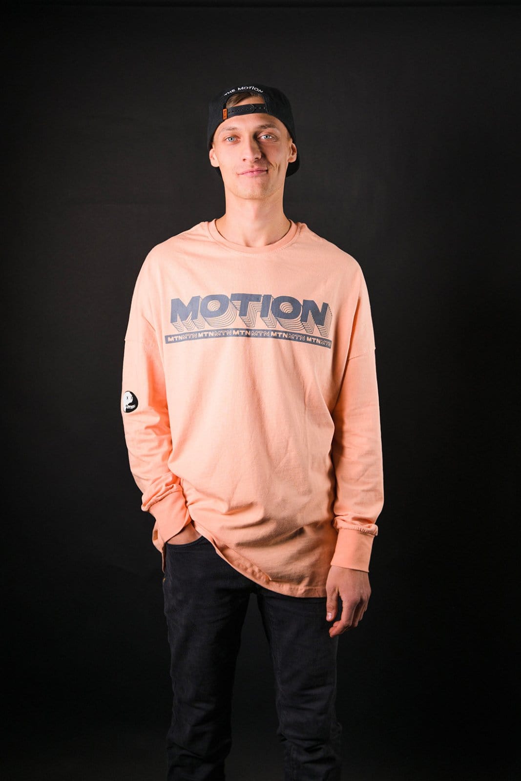 Coral YinYang Longsleeve 2.0 - The Motion Brand Langarmshirt Shirt Langarm FrotteeStick Streetwear Oversized Longsleeve