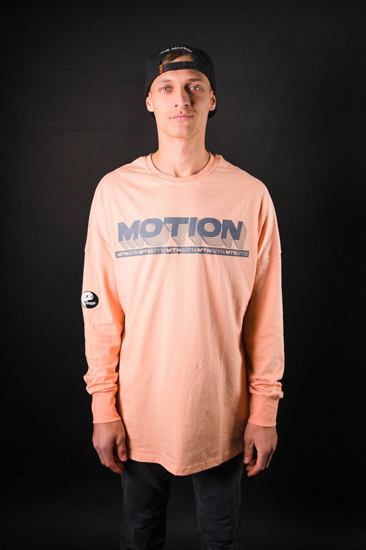Coral YinYang Longsleeve 2.0 - The Motion Brand Langarmshirt Shirt Langarm FrotteeStick Streetwear Oversized Longsleeve