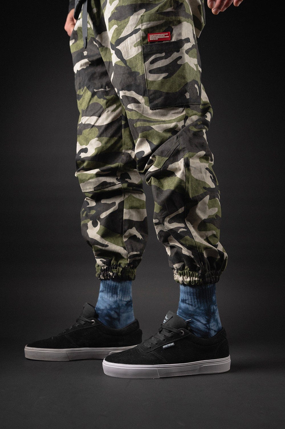 Dark Blue Batik MTN Socken (2er Pack) - The Motion Brand BatikSocken Streetwear Socks Socke