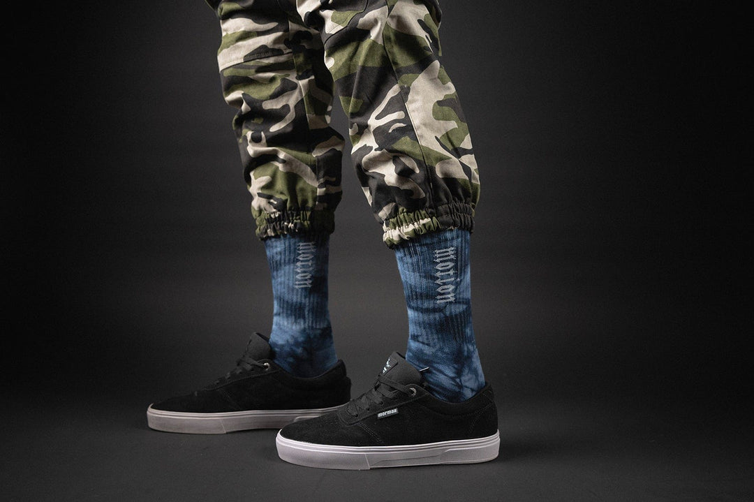 Dark Blue Batik MTN Socken (2er Pack) - The Motion Brand BatikSocken Streetwear Socks Socke