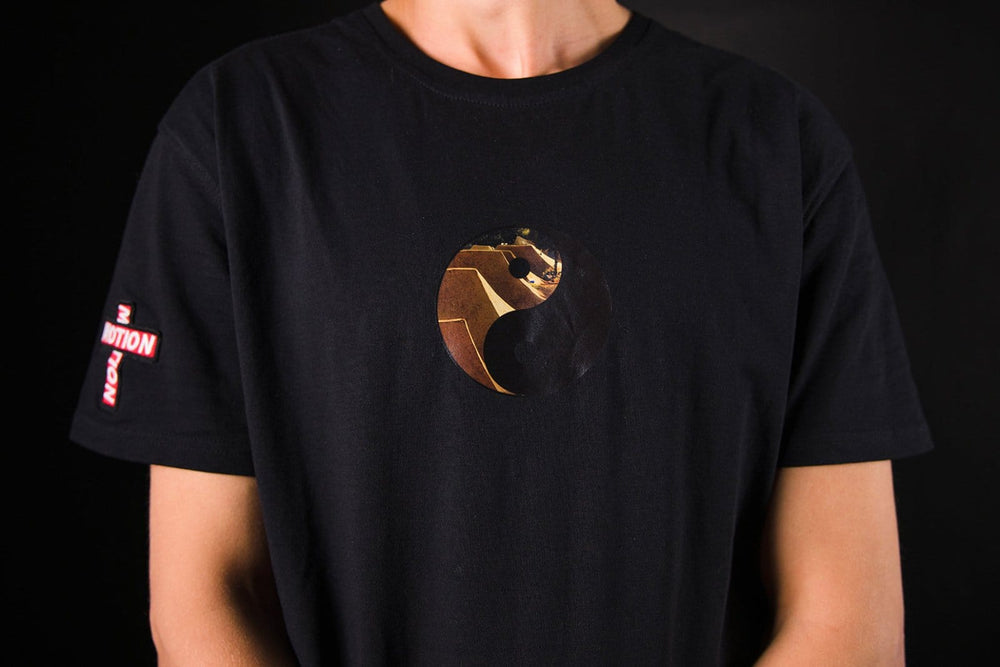 Dirt Shirt YinYang 2.0 - The Motion Brand Streetwear Shirt MTB Shirt Mountainbike Shirt Bikewear Bike Wear T Shirt Schwarz