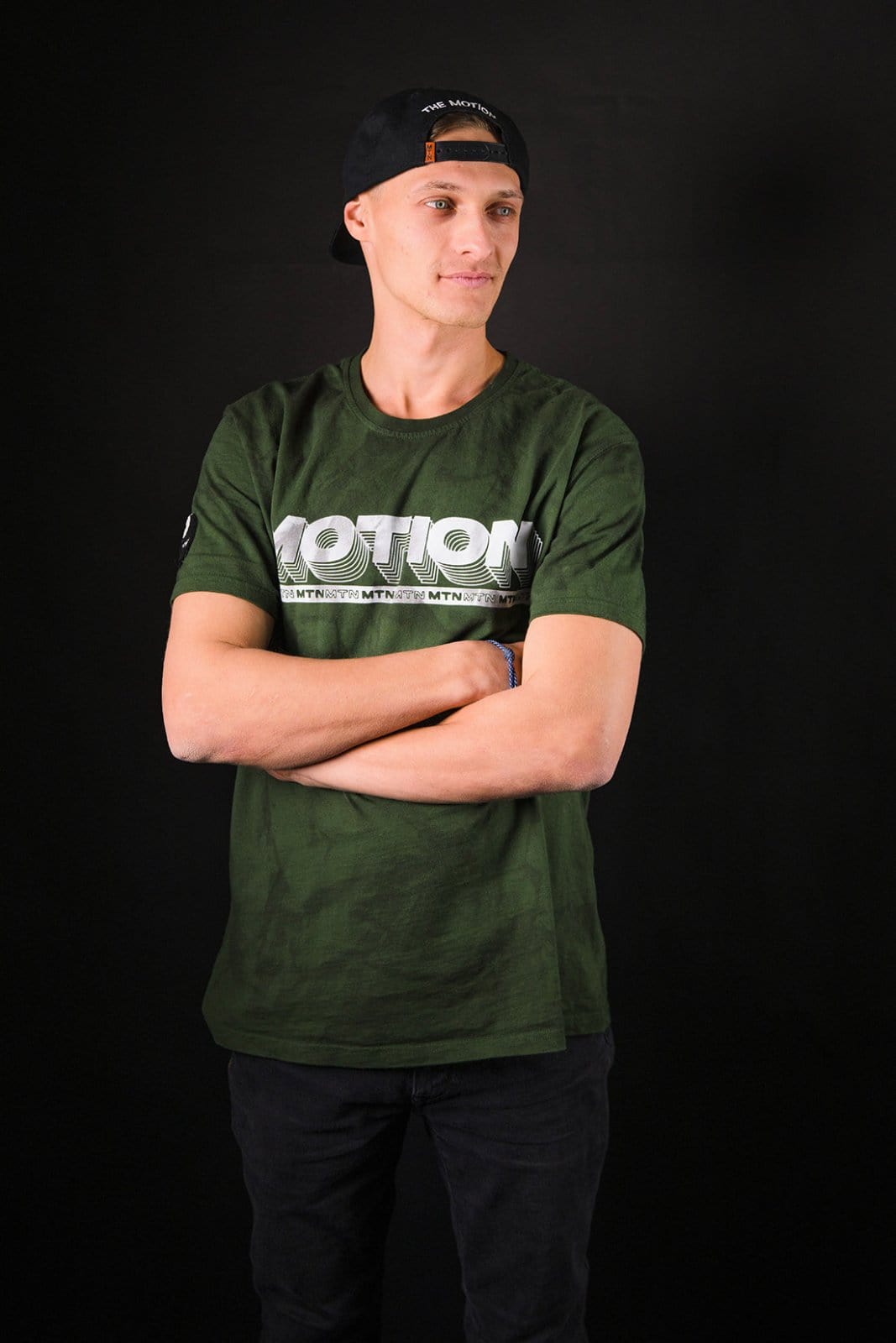 Forrest Batik YinYang 2.0 T-Shirt - The Motion Brand Streetwear Shirt MTB Shirt Mountainbike Shirt Bikewear Bike Wear T Shirt Schwarz Grün Batik Backprint