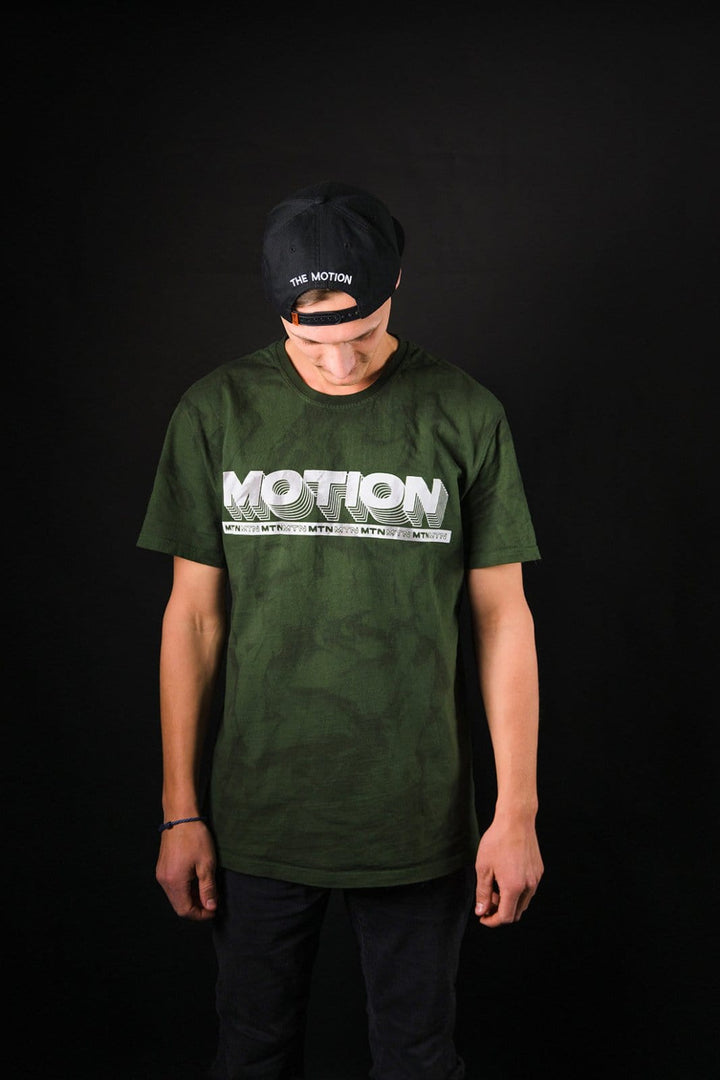 Forrest Batik YinYang 2.0 T-Shirt - The Motion Brand Streetwear Shirt MTB Shirt Mountainbike Shirt Bikewear Bike Wear T Shirt Schwarz Grün Batik Backprint