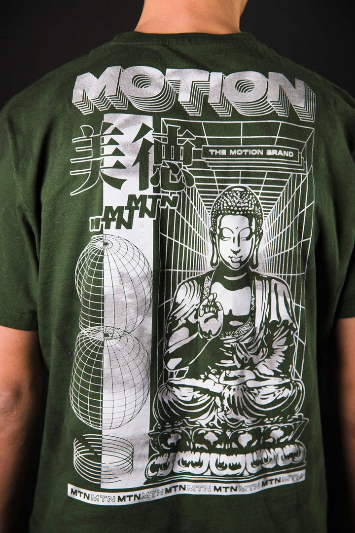 Forrest Batik YinYang 2.0 T-Shirt - The Motion Brand Streetwear Shirt MTB Shirt Mountainbike Shirt Bikewear Bike Wear T Shirt Schwarz Grün Batik