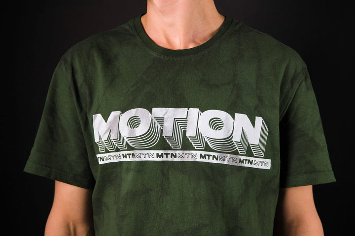 Forrest Batik YinYang 2.0 T-Shirt - The Motion Brand Streetwear Shirt MTB Shirt Mountainbike Shirt Bikewear Bike Wear T Shirt Schwarz Grün Batik Backprint