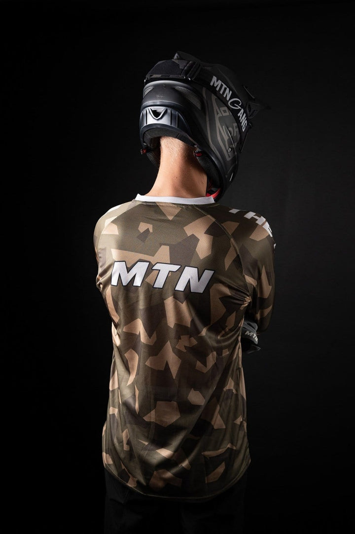 Forrest Camo Motion MTB Jersey langarm - The Motion Brand CamoJersey Langarmshirt Langarmjersey Bike Jersey Lukas Knopf Merch Lukas Knopf Merchandise Life's Short Stunt It