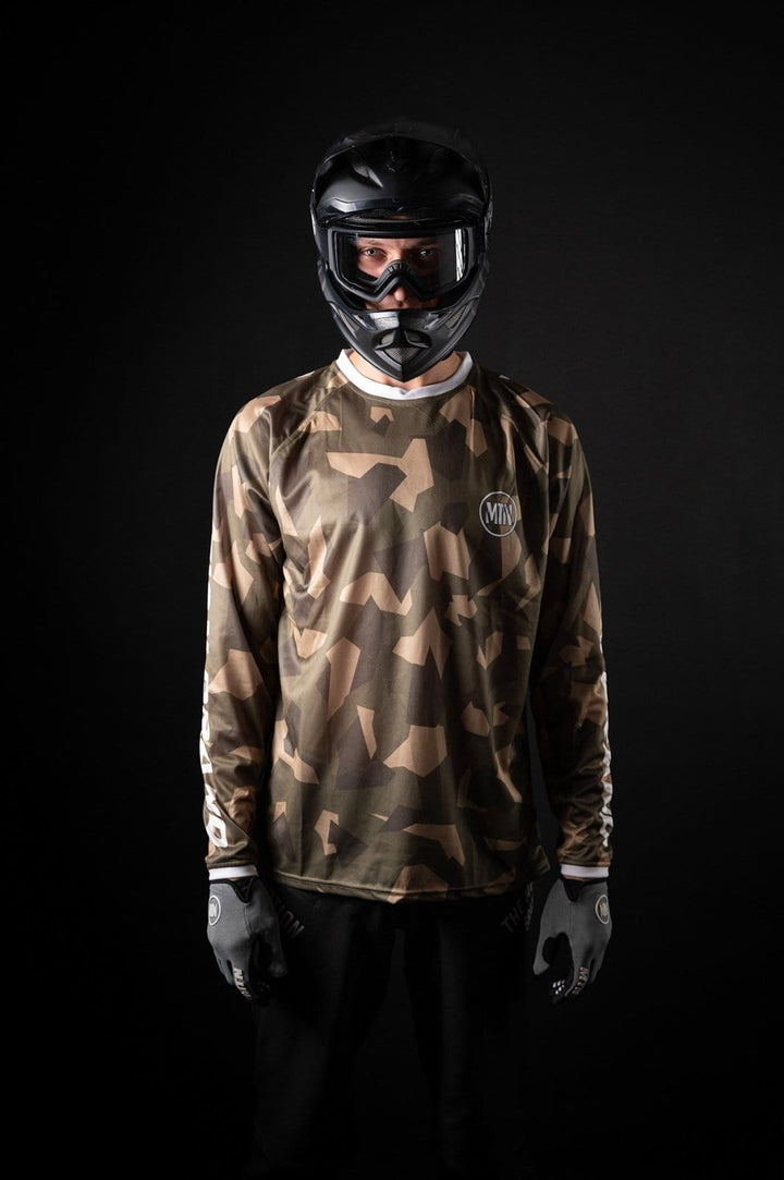 Forrest Camo Motion MTB Jersey langarm - The Motion Brand CamoJersey Langarmshirt Langarmjersey Bike Jersey Lukas Knopf Merch Lukas Knopf Merchandise Life's Short Stunt It