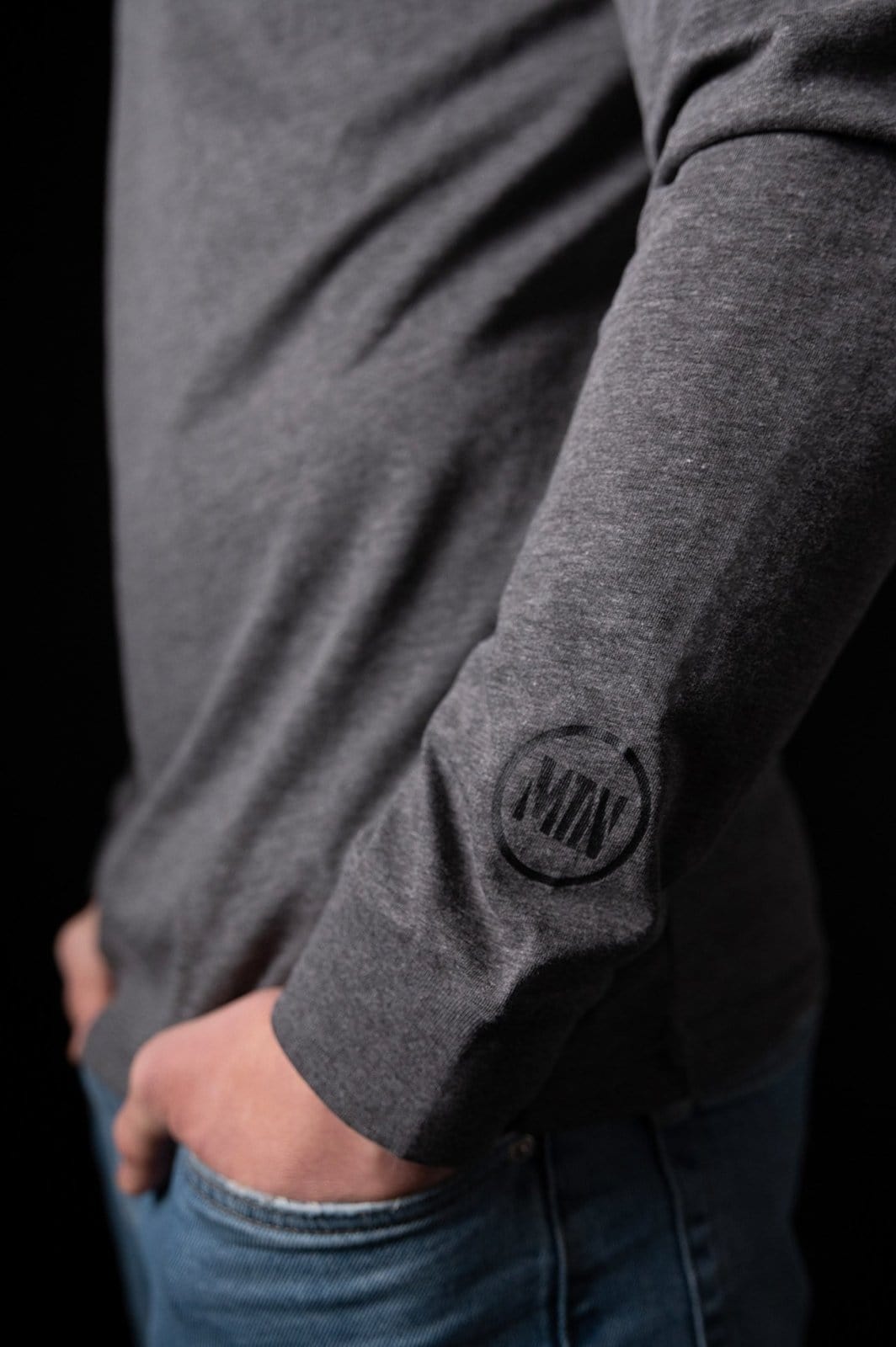 Grey Motion Longsleeve - The Motion Brand Langarmshirt Shirt Langarm FrotteeStick Streetwear Oversized Longsleeve grau bikewear bike wear