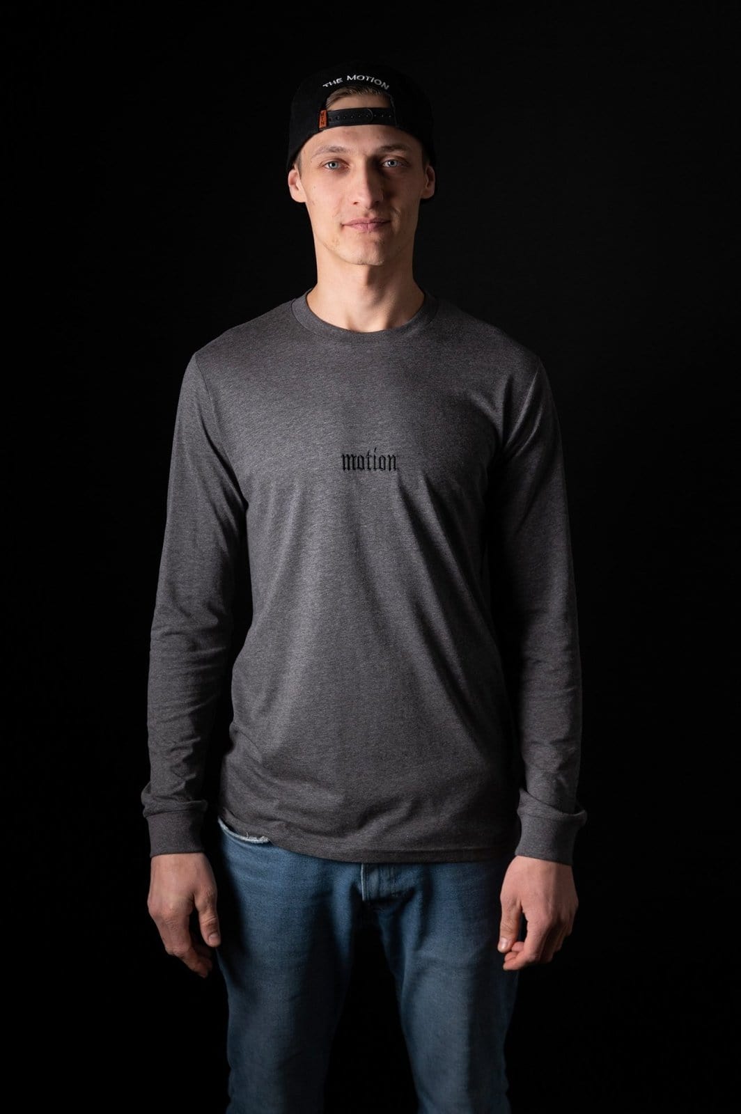 Grey Motion Longsleeve - The Motion Brand Langarmshirt Shirt Langarm FrotteeStick Streetwear Oversized Longsleeve grau bikewear bike wear