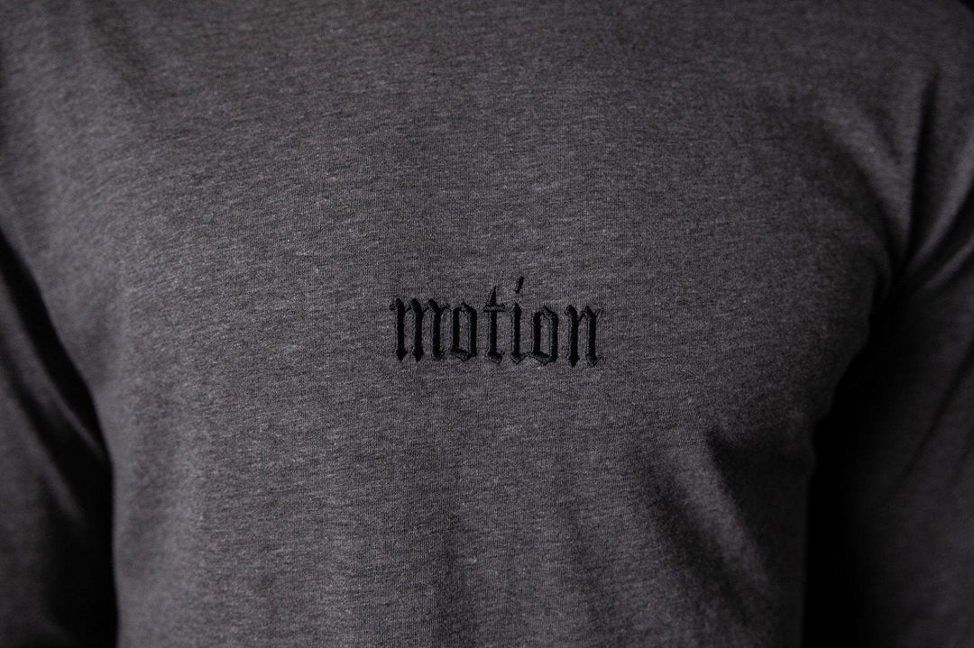 Grey Motion Longsleeve - The Motion Brand Langarmshirt Shirt Langarm FrotteeStick Streetwear Oversized Longsleeve grau bikewear bike wear