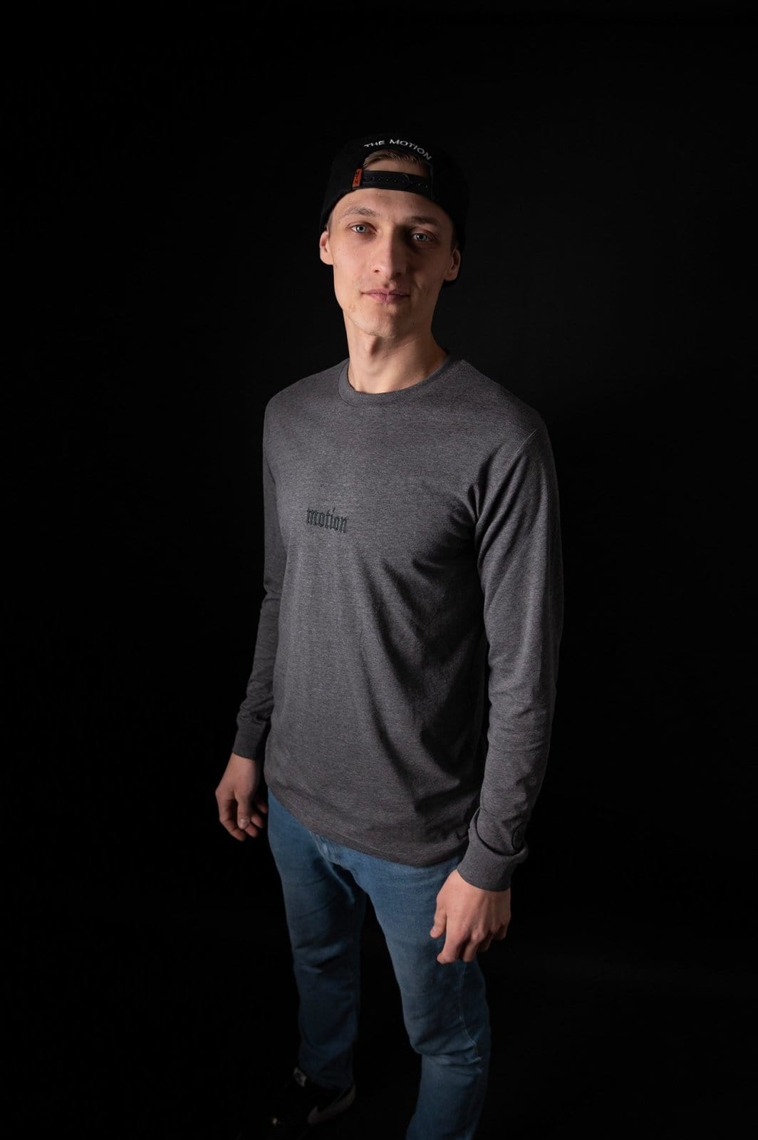 Grey Motion Longsleeve - The Motion Brand Langarmshirt Shirt Langarm FrotteeStick Streetwear Oversized Longsleeve grau bikewear bike wear