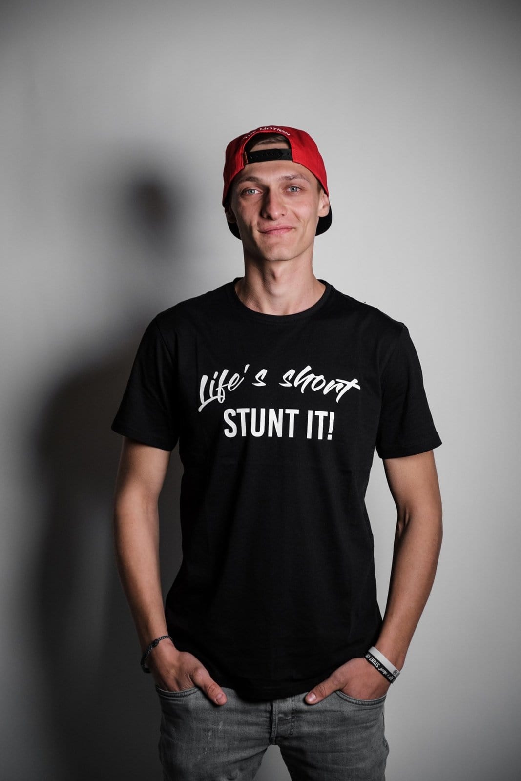 Life's Short Stunt It T-Shirt - The Motion Brand Streetwear Shirt MTB Shirt Mountainbike Shirt Bikewear Bike Wear T Shirt Schwarz Life's Short Stunt It Shirt
