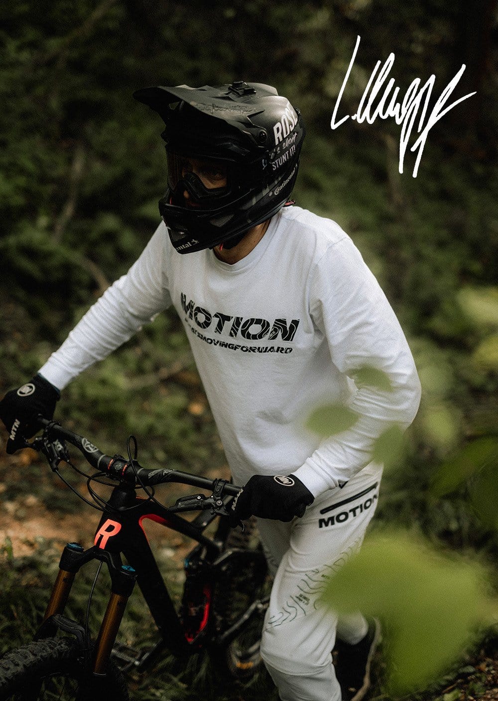 Lukas Knopf MTB Poster-Set (Handsigniert, A3) - The Motion Brand Mountainbike Poster Lukas Knopf Merchandise Merch Bike Poster