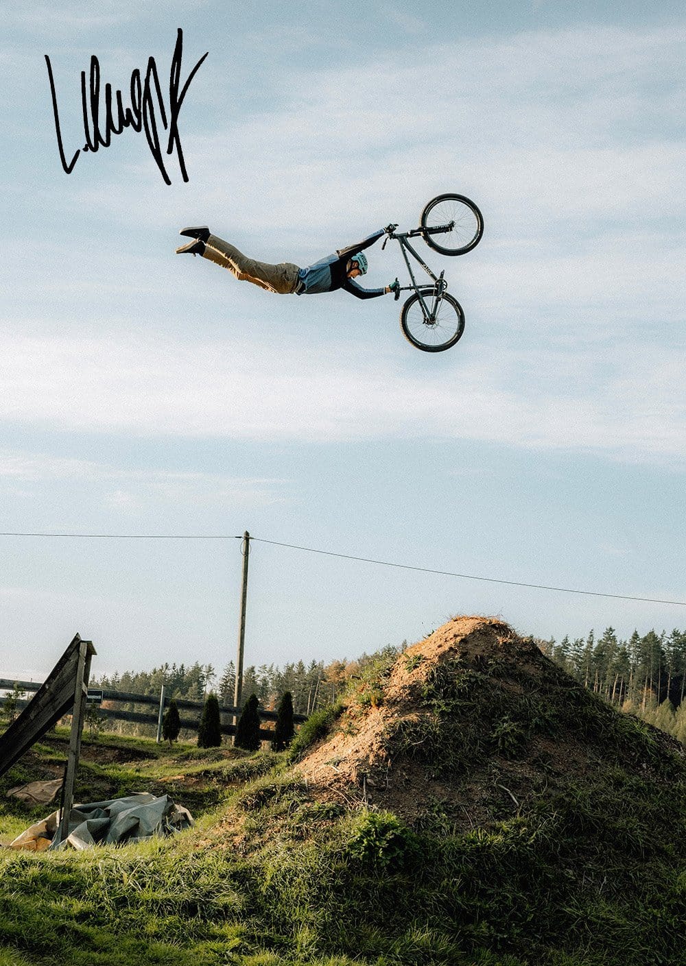 Lukas Knopf MTB Poster-Set (Handsigniert, A3) - The Motion Brand Mountainbike Poster Lukas Knopf Merchandise Merch Bike Poster