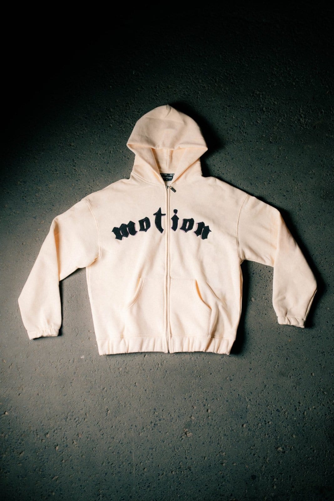 Mercury Creme Zip Hoodie - The Motion Brand Lukas Knopf Merchandise Hoodie Streetwear Hoodie Zip Hoodie