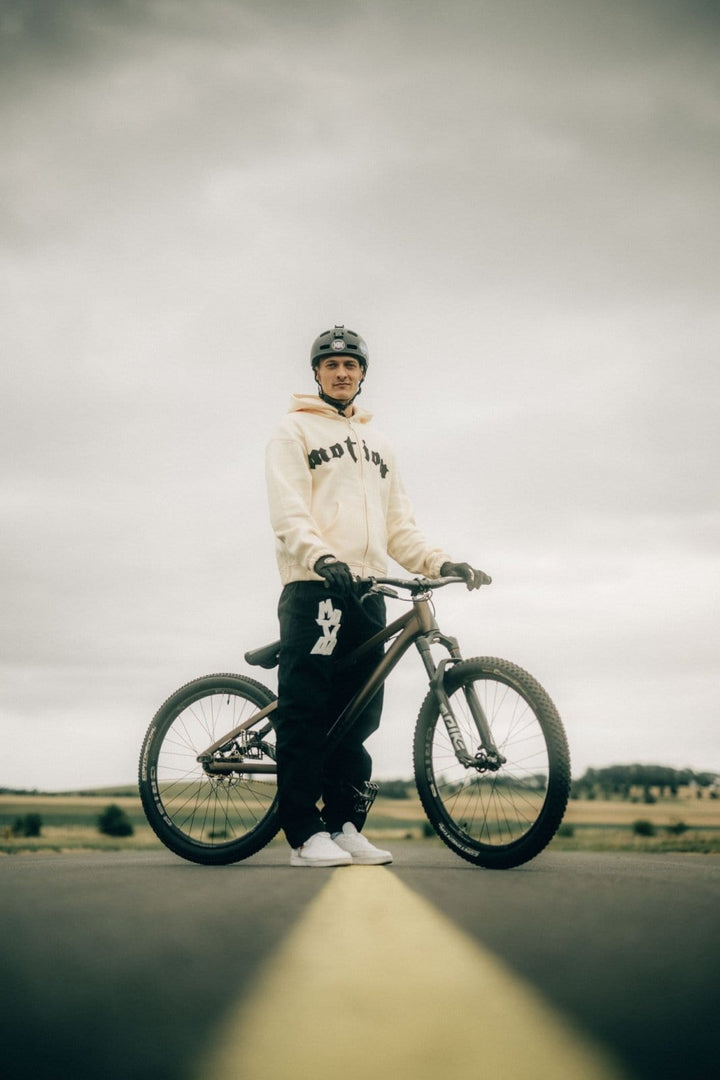 Mercury Creme Zip Hoodie - The Motion Brand Lukas Knopf Merchandise Hoodie Streetwear Hoodie Zip Hoodie