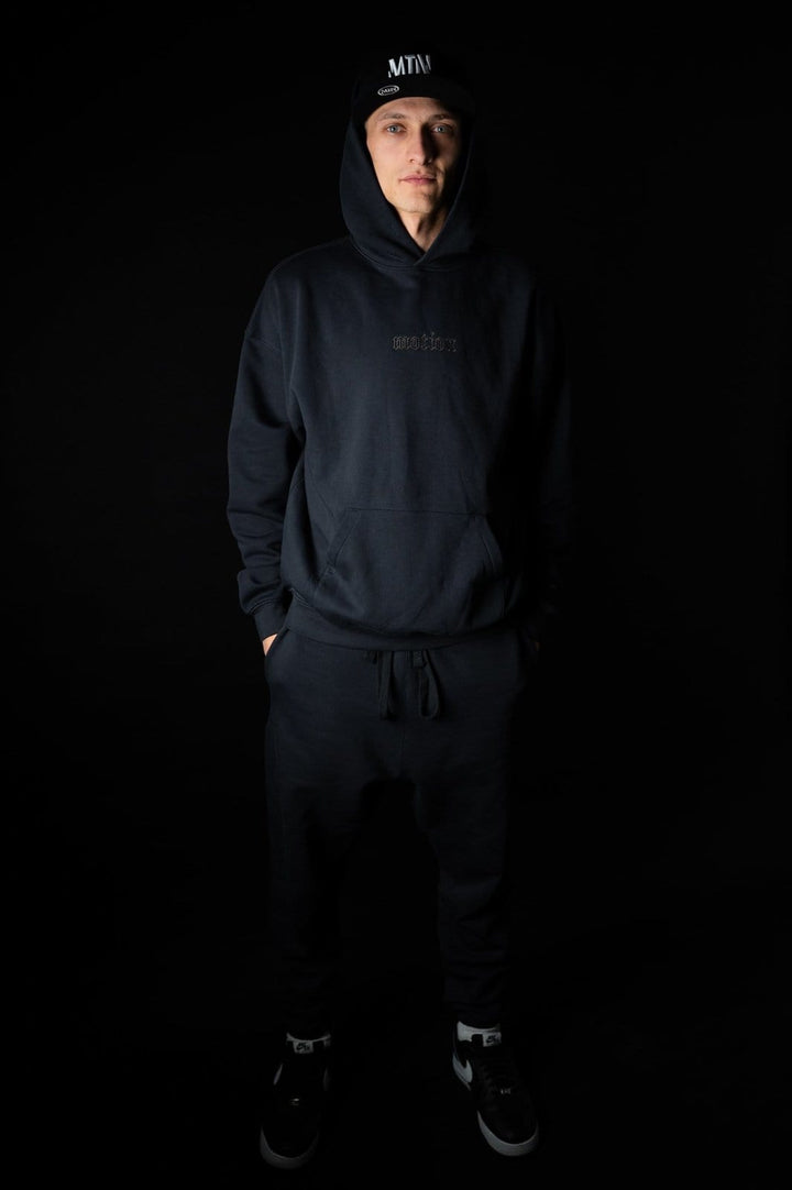 motion Hoodie Blue Graphite - The Motion Brand Black Kapuzenpullover Pulli Kapuzenpulli OversizedHoodie Streetwear Oversized Bikewear Bike Wear