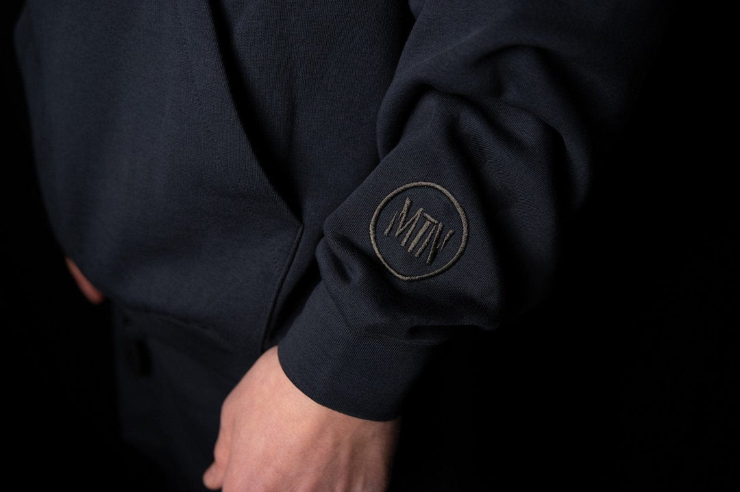 motion Hoodie Blue Graphite - The Motion Brand Black Kapuzenpullover Pulli Kapuzenpulli OversizedHoodie Streetwear Oversized Bikewear Bike Wear