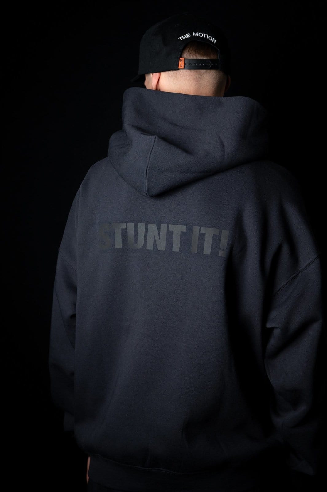 motion Hoodie Blue Graphite - The Motion Brand Black Kapuzenpullover Pulli Kapuzenpulli OversizedHoodie Streetwear Oversized Bikewear Bike Wear