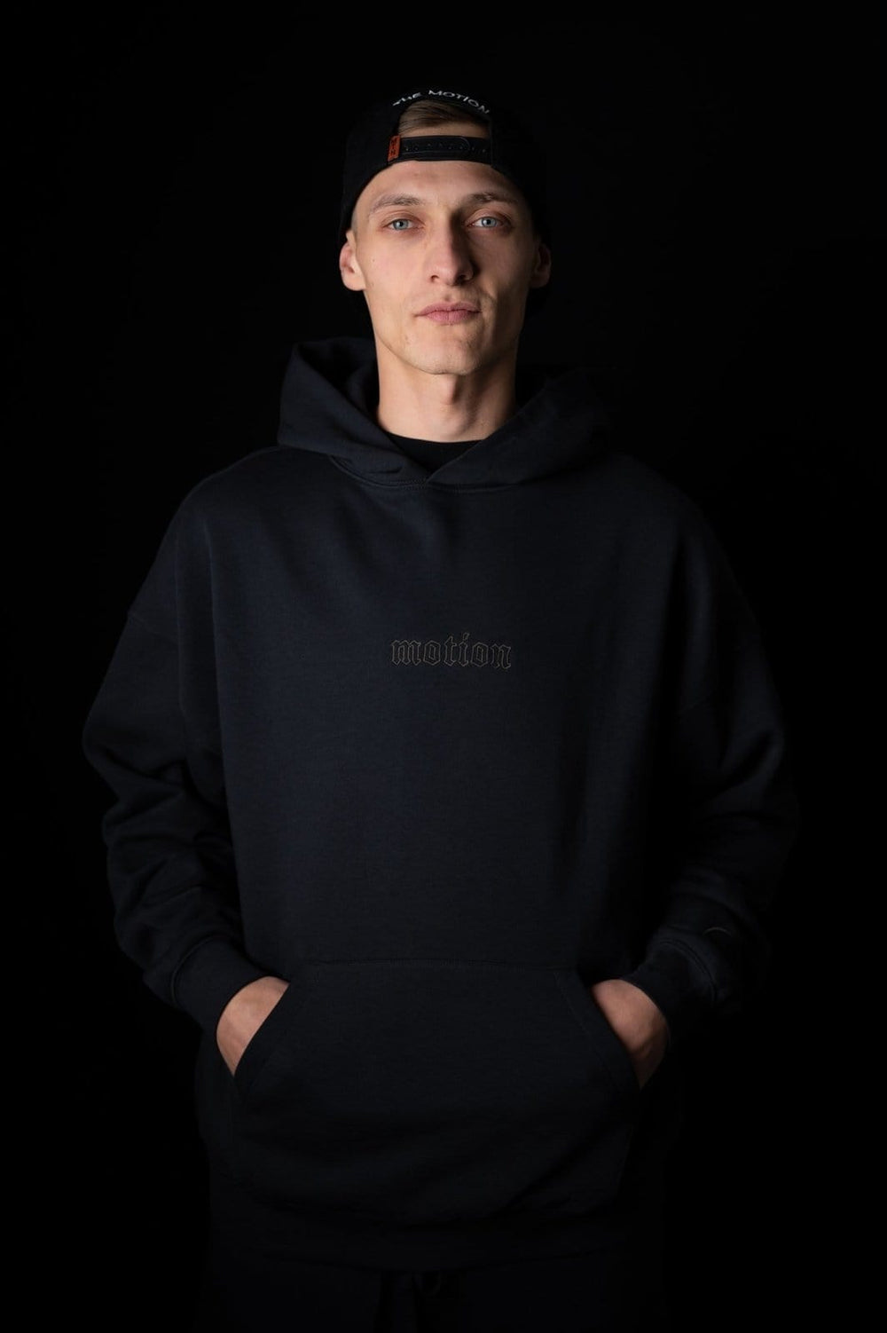 motion Hoodie Blue Graphite - The Motion Brand Black Kapuzenpullover Pulli Kapuzenpulli OversizedHoodie Streetwear Oversized Bikewear Bike Wear