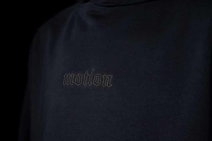 motion Hoodie Blue Graphite - The Motion Brand Black Kapuzenpullover Pulli Kapuzenpulli OversizedHoodie Streetwear Oversized Bikewear Bike Wear