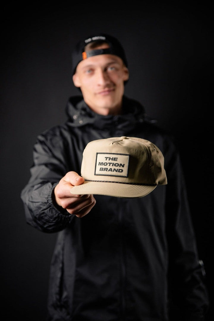 MTN Dirt 5-Panel Cap (Beige) - The Motion Brand