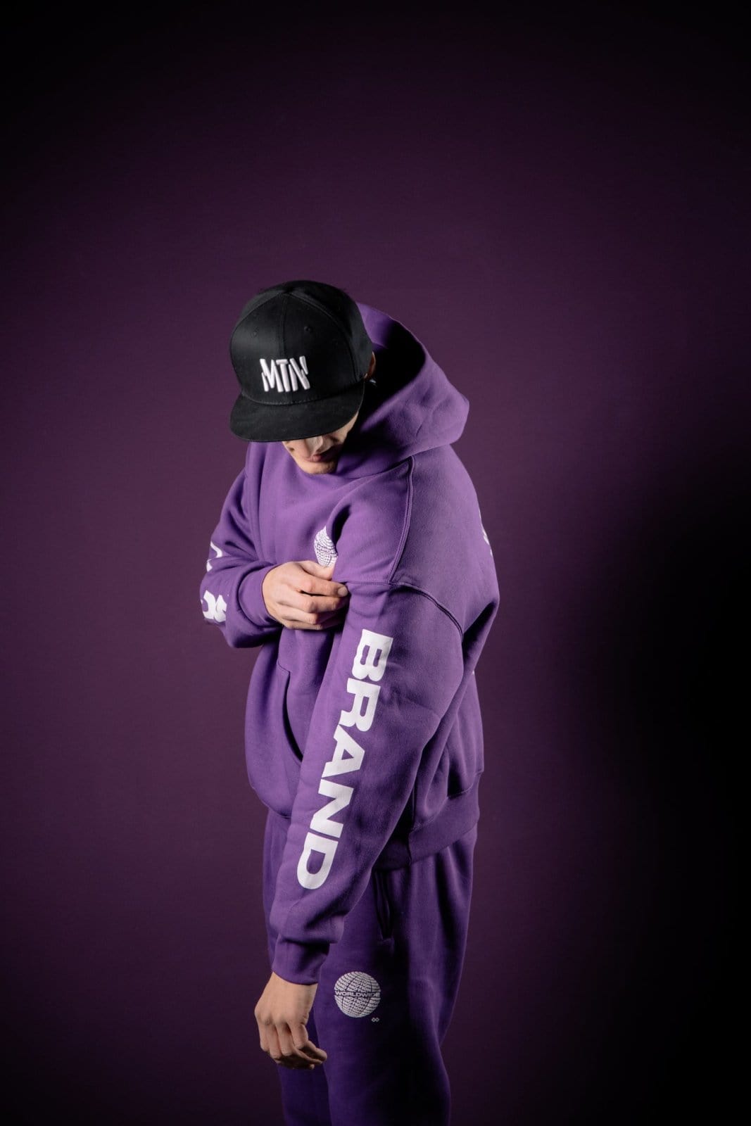 Purple Worldwide Hoodie - The Motion Brand