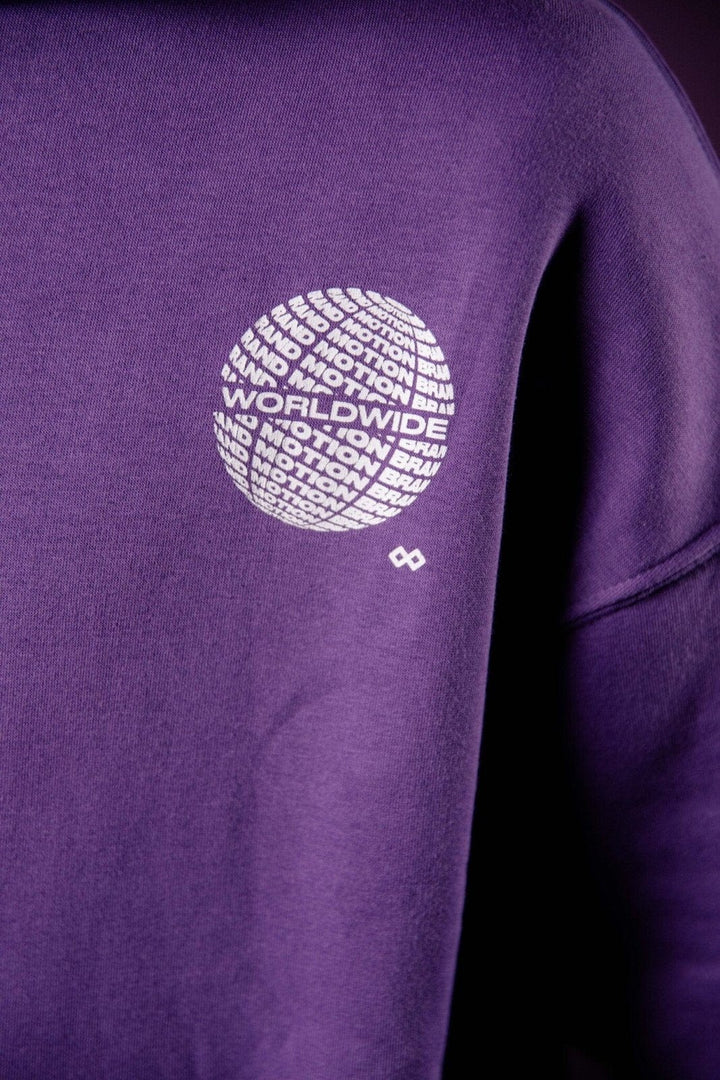 Purple Worldwide Hoodie - The Motion Brand
