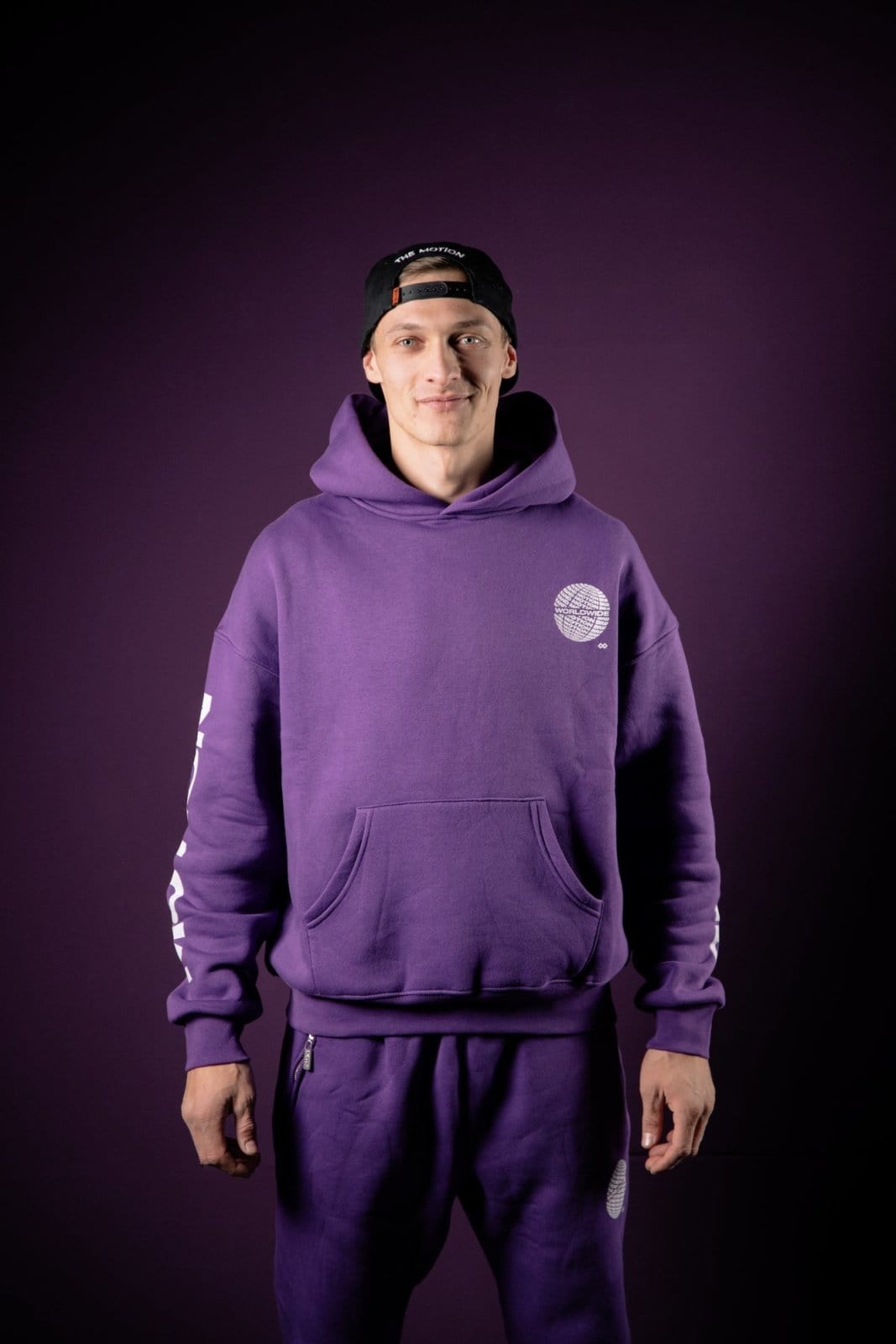 Purple Worldwide Hoodie - The Motion Brand
