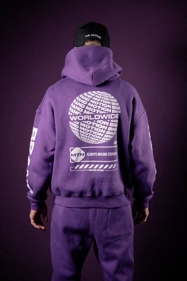 Purple Worldwide Hoodie - The Motion Brand