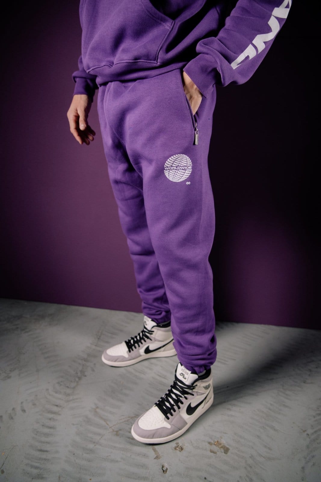 Purple Worldwide Jogging Pants - The Motion Brand