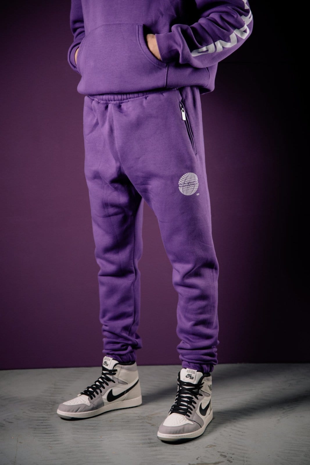 Purple Worldwide Jogging Pants - The Motion Brand