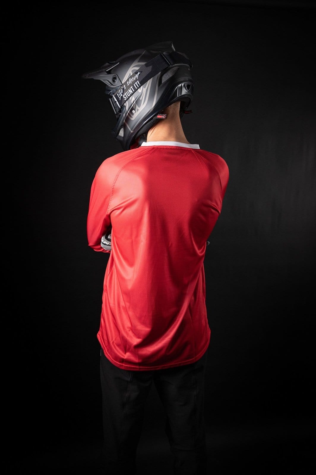 Red Velvet MTB Jersey langarm - The Motion Brand Trikot Bike Trikot Langarmshirt Langarmjersey Bike Jersey Lukas Knopf Merch Lukas Knopf Merchandise Life's Short Stunt It