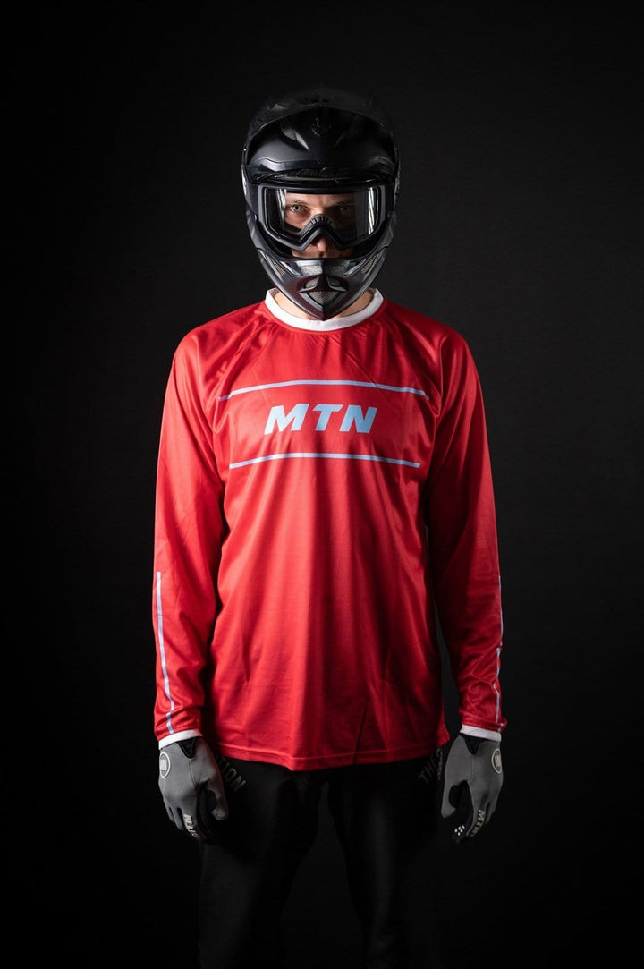 Red Velvet MTB Jersey langarm - The Motion Brand Trikot Bike Trikot Langarmshirt Langarmjersey Bike Jersey Lukas Knopf Merch Lukas Knopf Merchandise Life's Short Stunt It