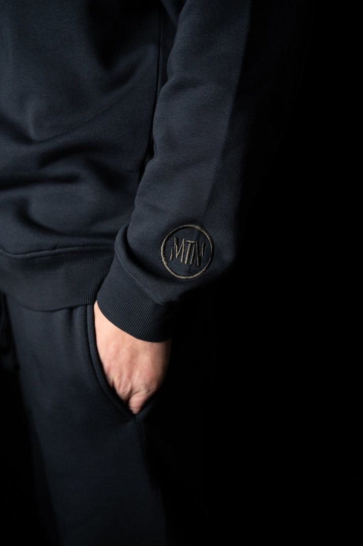 Reflective Crewneck Blue Graphite - The Motion Brand Black Kapuzenpullover Pulli Kapuzenpulli OversizedHoodie Streetwear Oversized Bikewear Bike Wear Sweater Sweatshirt