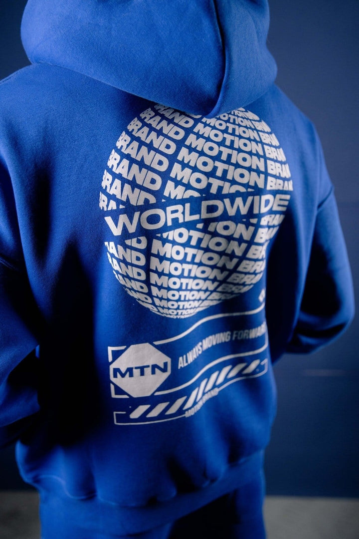 Royal Blue Worldwide Hoodie - The Motion Brand