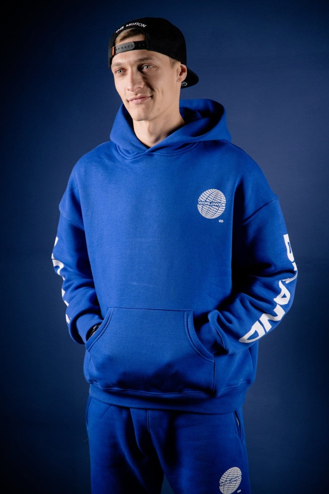 Royal Blue Worldwide Hoodie - The Motion Brand