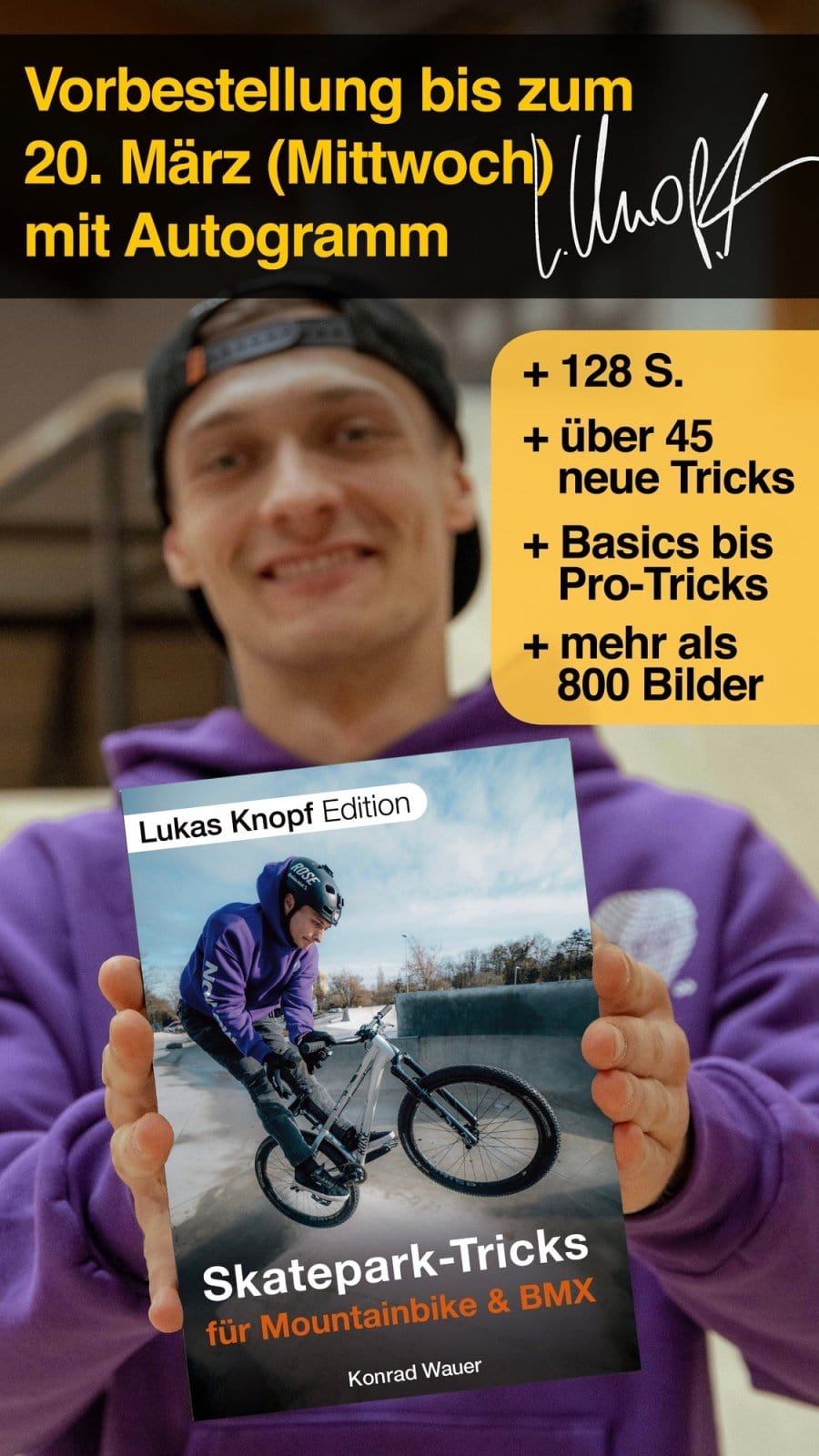 Skatepark Trick-Buch & Black Worldwide Hoodie Bundle - The Motion Brand