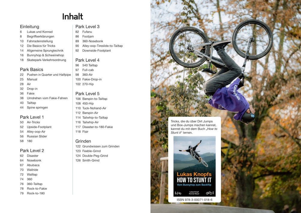 Skatepark Trick-Buch & Purple Worldwide Hoodie Bundle - The Motion Brand